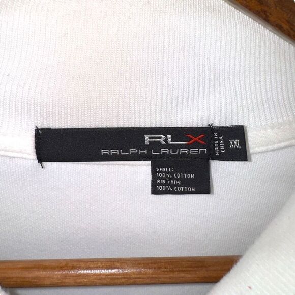 White Ralph Lauren RLX Full Zip Performance Track Jacket XXL - Picture 2 of 11